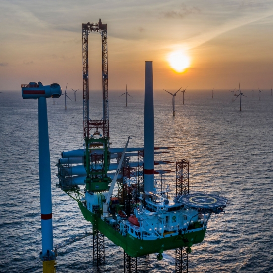 L’installation de turbines dans le plus grand parc éolien offshore de Belgique touche à sa fin