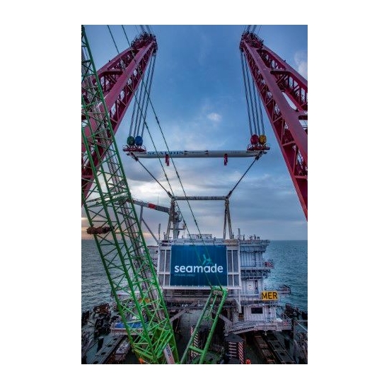 Succesvolle installatie van twee offshore substations is belangrijke mijlpaal voor offshore windmolenpark SeaMade