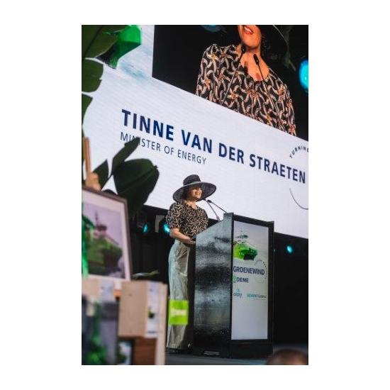 Belgian Federal Minister of Energy Tinne Van der Straeten names 'Groenewind' - heralding a new era in offshore wind maintenance