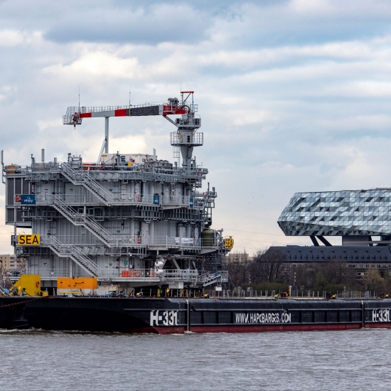 SeaMade’s offshore substation sets sail to the Belgian North Sea