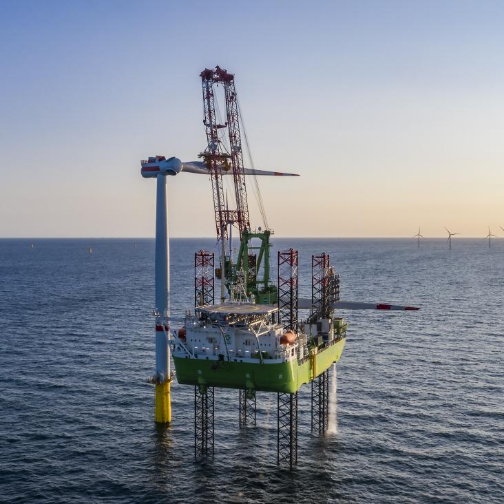 Installatie turbines voor grootste offshore windpark van België met succes afgerond