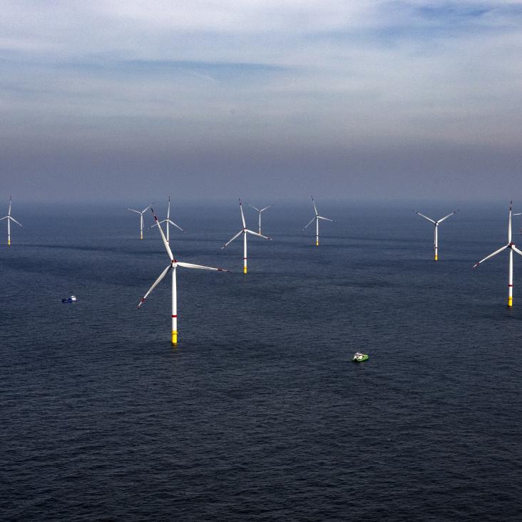 Start offshore construction activities of the final and largest offshore wind farm ever built in the Belgian North Sea